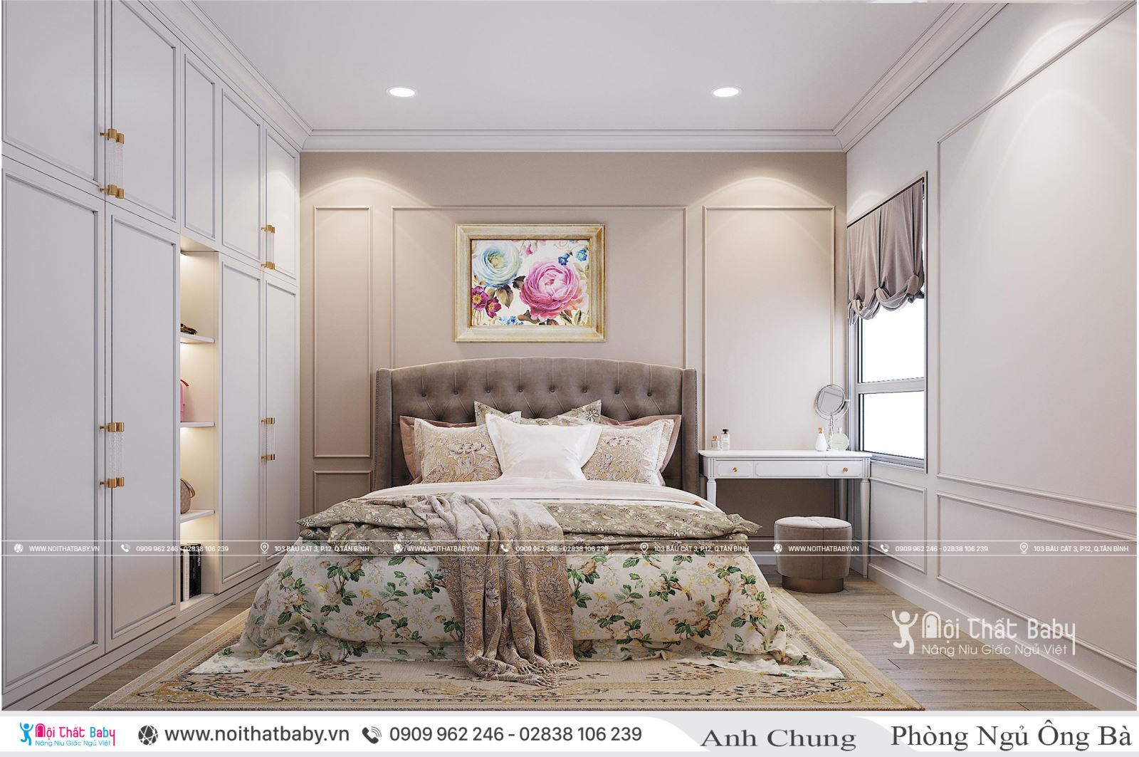 Thiết kế căn hộ chung cư anh Chung 84m2 Emerald Celadon City